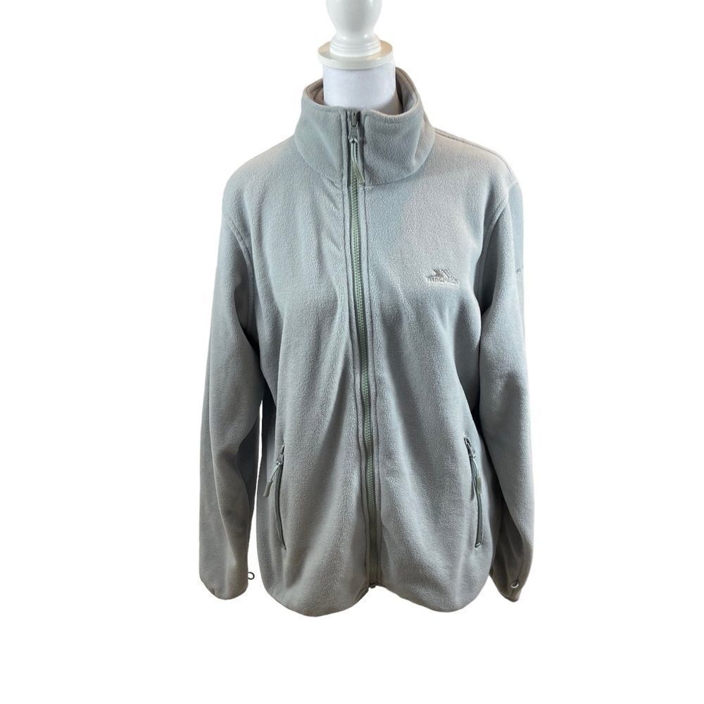 Ladies‎ Grey Trespass Brand Macey Full Zip Fleece Jacket Size Large